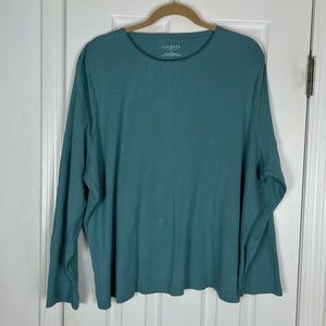 Talbots Woman 3X 100% Cotton Long Sleeve Shirt